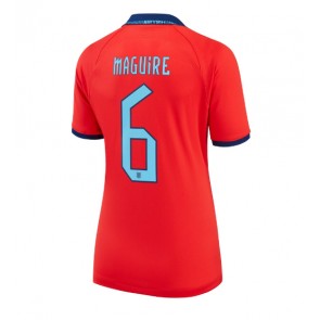 England Harry Maguire #6 Replika Udebanetrøje Dame VM 2022 Kortærmet